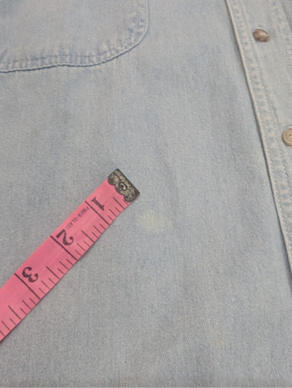 Insane Vintage 80s Cryk Chambray Shirt Mens L Long Sleeve Rasta Jammin Soccer - Picture 14 of 16